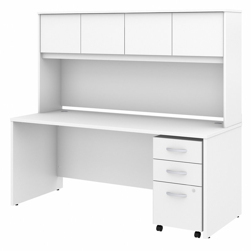 Studio C Executive Desk, White