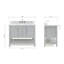Ensemble de meuble-lavabo simple 43 po Abby-85364070