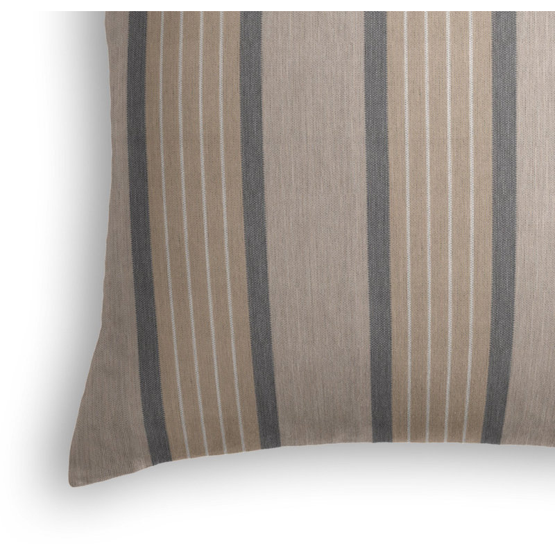 Sunbrella Cove Indoor Outdoor Square Pillow Cover & Insert, 20" x 20", Pebble