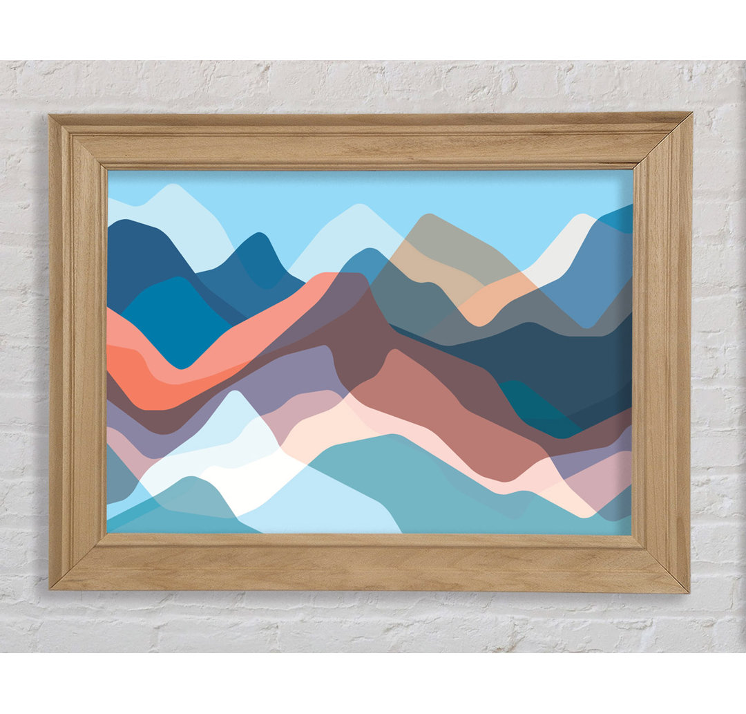 Modern Mountain Range - Druck