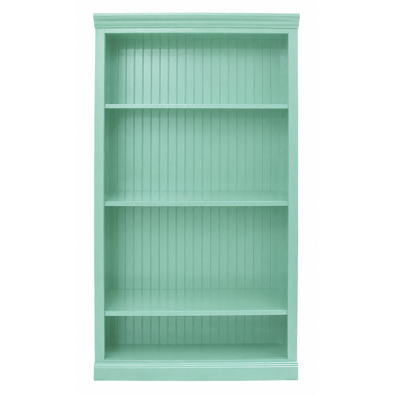 Sherita Bookcase, Aquamarine, (3 Shelves) 60” H x 32” W x 14.25” D