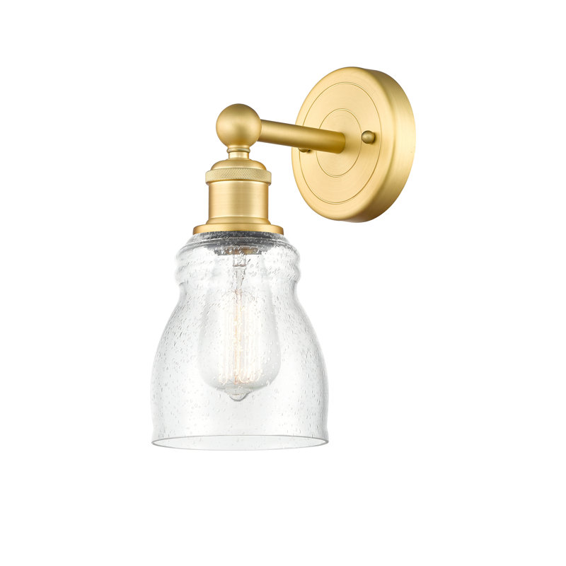 Cascades Armed Sconce, Seedy, Satin Gold