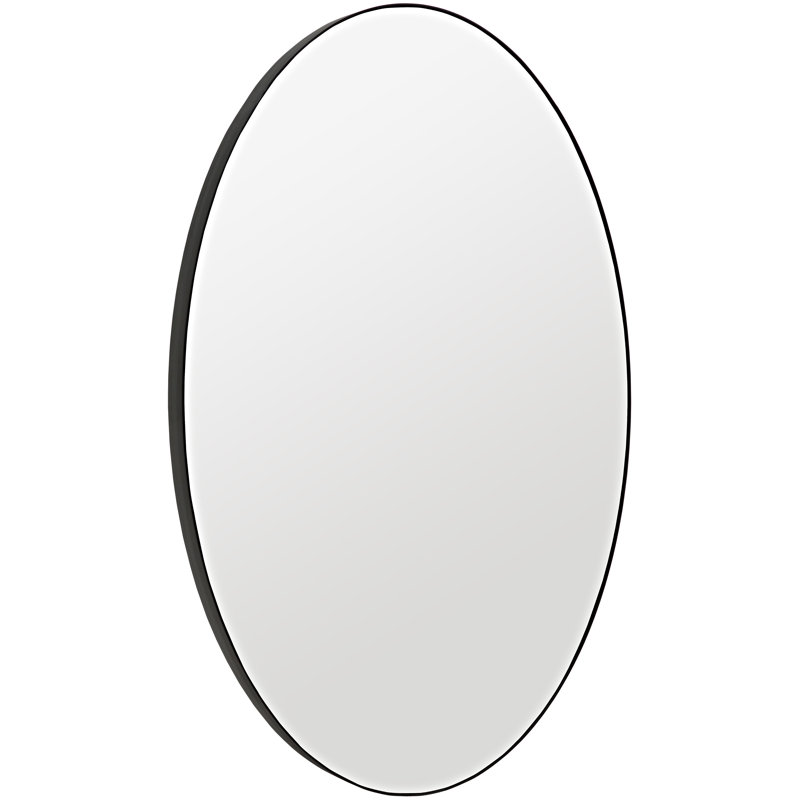 Argie Flat Metal Beveled Wall Mirror