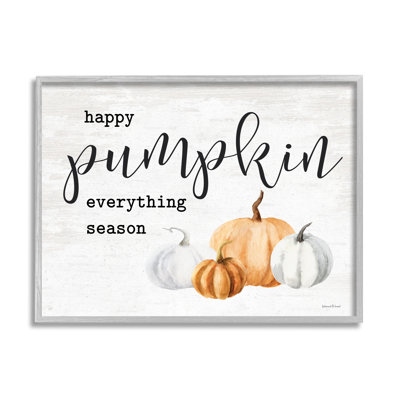 «Happy Pumpkin», art saisonnier sur toile tendue surdimensionné