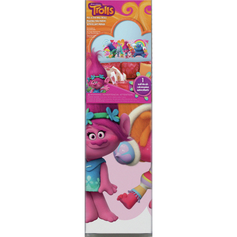 Princess Poppy and Friends Reusable Glitter Wall Mural
