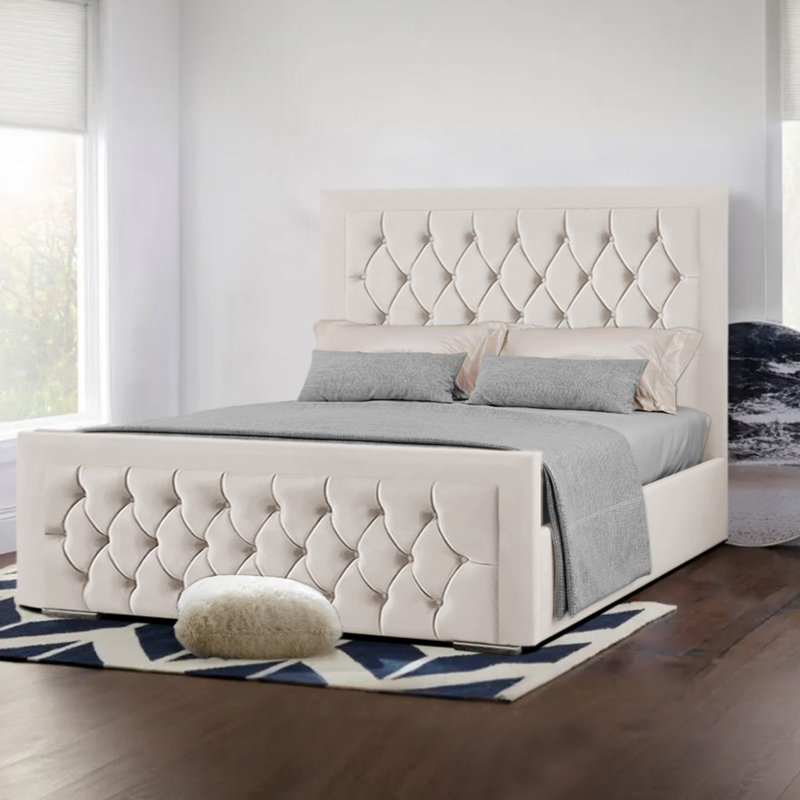 Upholstered Bed, Cream, Super King (6')