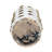 Stoneware Decorative Vase with Textured Raised Rectangular Stud Accents and Cylindrical Silhouette-753683562