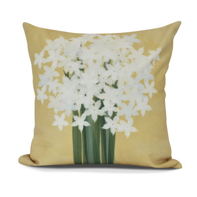 Paperwhites Outdoor Square Pillow Cover & Insert