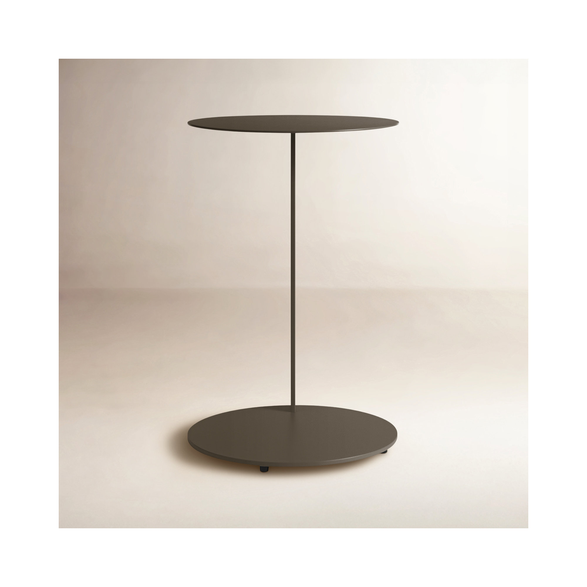 Note End Table, Mustard, 21.8" H x 16" W x 16" D