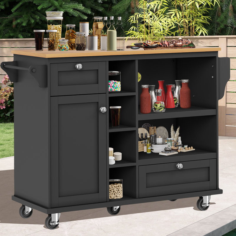 129 cm W Kitchen Island with Top
