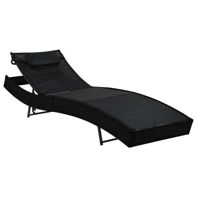 Forteau 85.2" Long Single chaise, Black