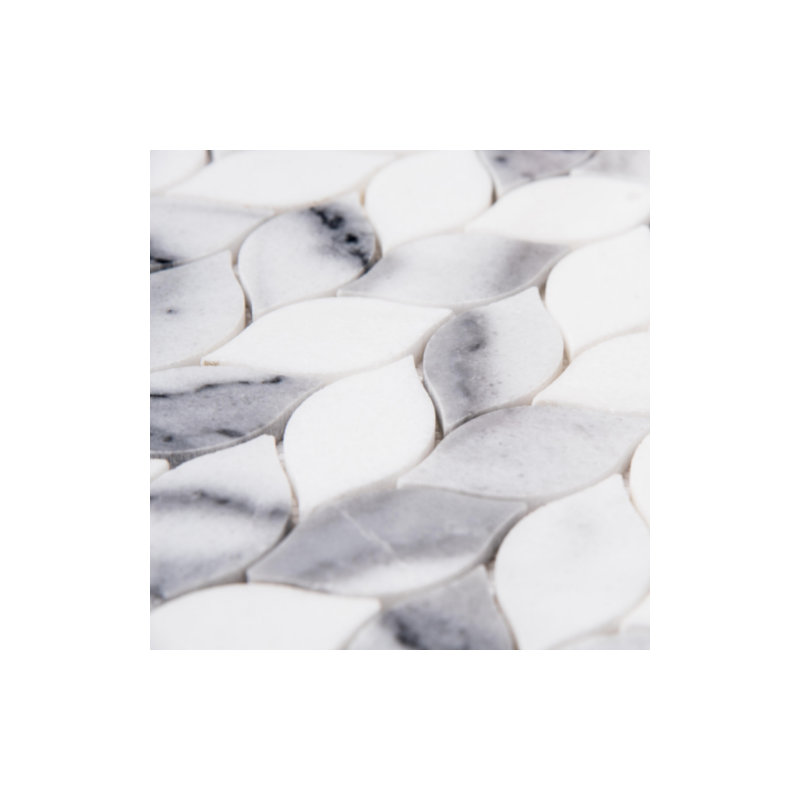 Santorini Braid 12'' x 12'' Marble Mosaic Tile