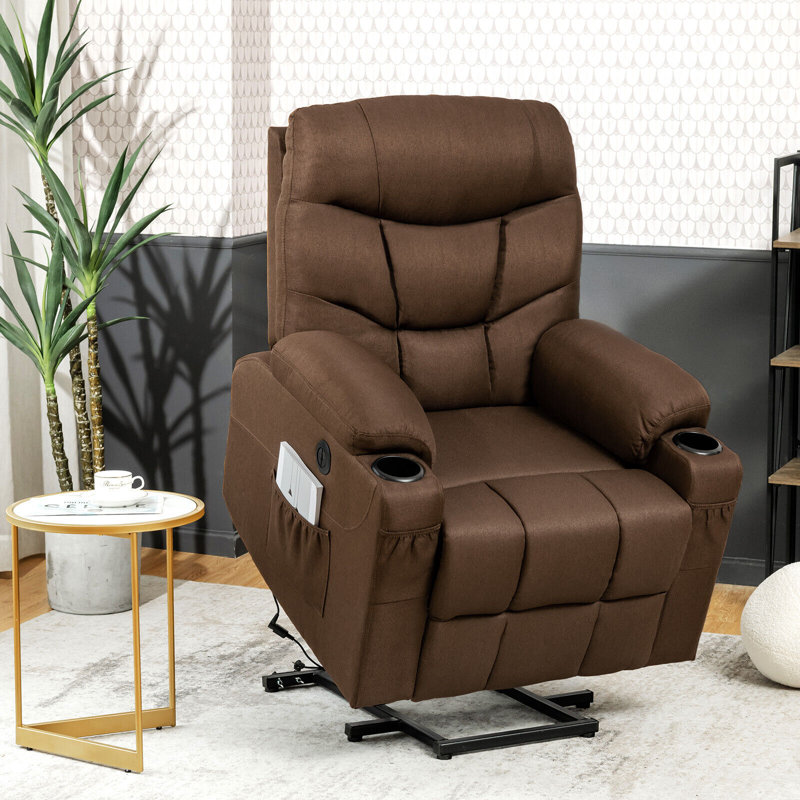 Fauteuil inclinable électrique lève-personne de 33 po de large avec masseur