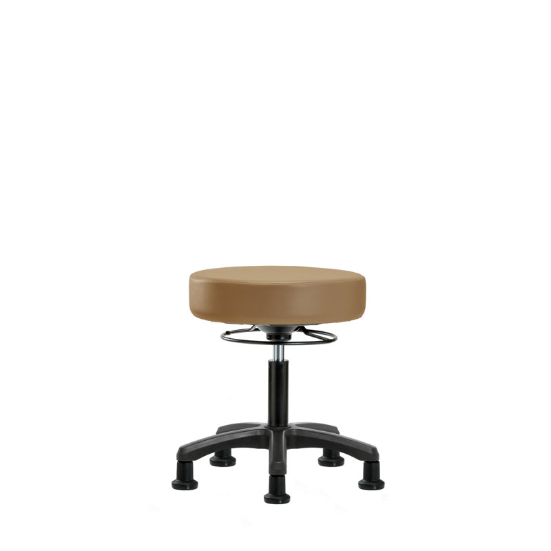 Tabouret de laboratoire Wilder, Patins, Taupe
