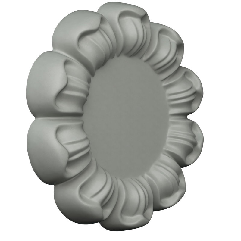 Endurathane Gian Ceiling Medallion, 7 1/4"OD x 1 1/8"P, Factory Primed