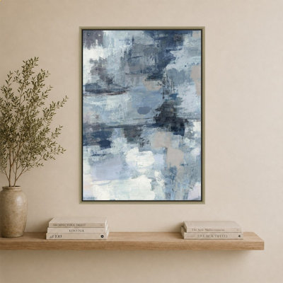 Indigo et gris In the Clouds par Eclipse II - impression sur toile