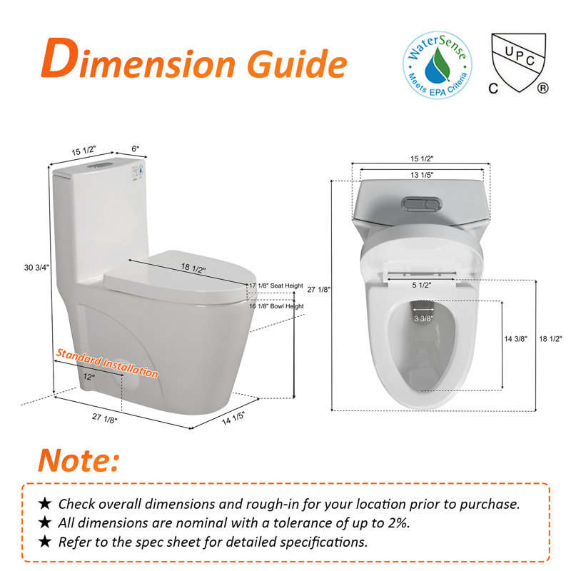 Compact One Piece Toilet 12" Rough-in, Elongated Toilet with Comfort Chair Seat ADA Height 17.1", Dual Flush 1.1/1.6 GPF & MAP 1000g, Space Saver Design(Seat Included)