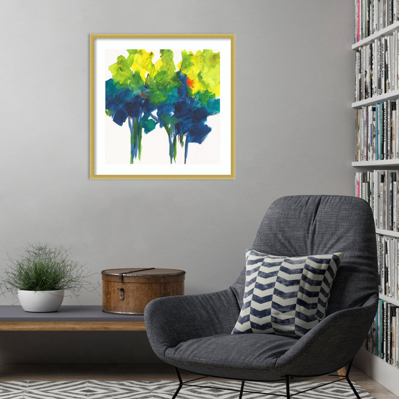 «Signs of Fall II» par Joyce Combs, reproduction d'art encadrée sur bois, H 25 po x l 25 po