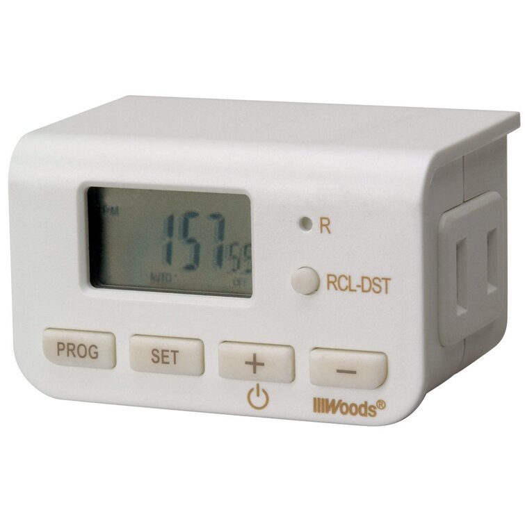 Woods 24-Hour Mini Digital Outlet Timer