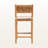 Kiara Woven Seagrass Counter Stool in Honey/Natural Brown, 36.82'' H X 17.11'' W X 19.15'' D