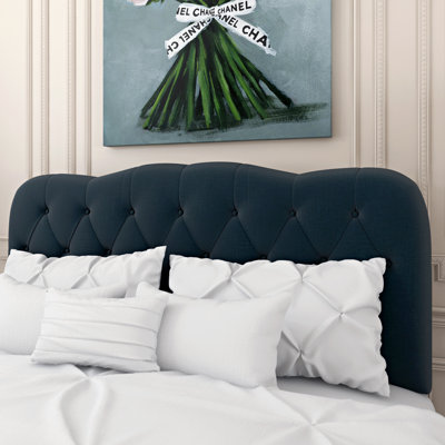 Danicia Tufted Upholstered Panel Headboard by House of Hampton