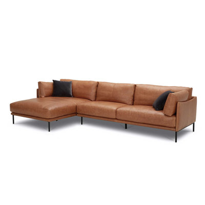 Kandys 2 - Piece Leather Sectional -  Hokku Designs, A191E8AB1C5D454CB61732C9302160EB