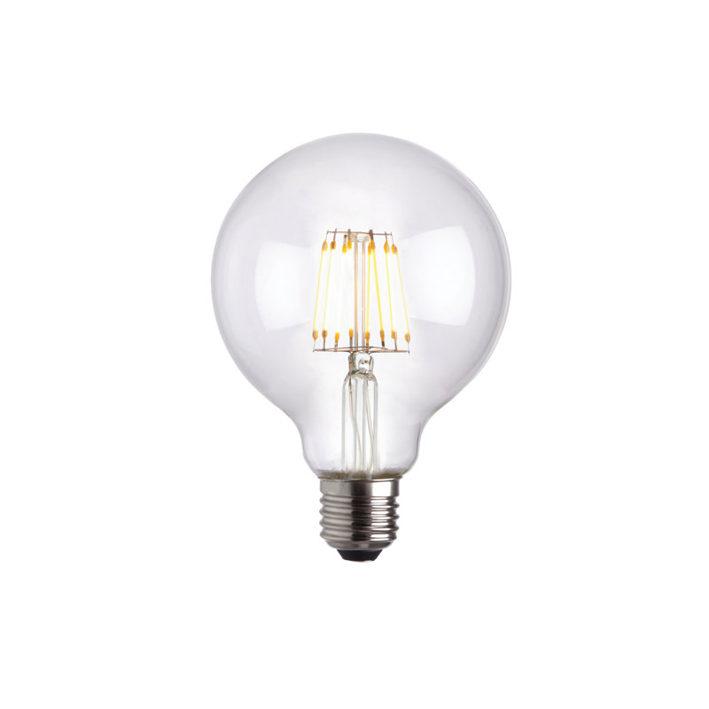 6W E27 ES G95 Globe LED Dimmable Bulb - 650lm 2700K Warm White
