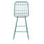 Tabouret de bar géométrique moderne avec coussin 26,25 po Nico-1525767506