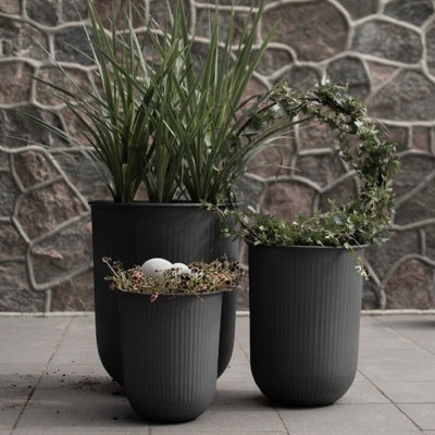 3 Piece Ceramic Table Vase Set