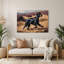 Chiens Gordon Setter, art mural en métal brun-1899787157