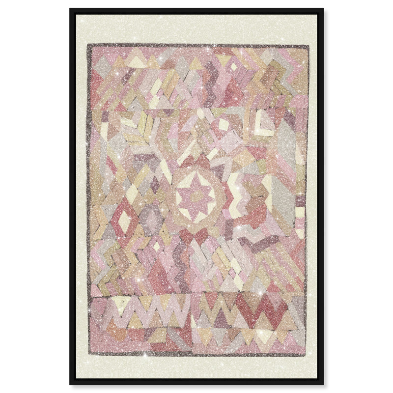 Tapestry Boehme Print by Oliver Gal, 46"H x 31"W, Black Floater Frame