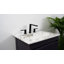 Plateau de meuble-lavabo de salle de bain simple rectangulaire en céramique rectangulaire à 3 trous l 36 po x P 18,25 po Ancillary-105702775