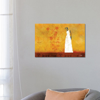 The Gaze Of The Moon by Jose Cacho - Wrapped Canvas Print