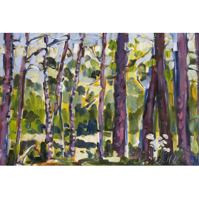 " Brushy Treeline II " by Erin McGee Ferrell Painting Print