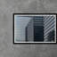 Graphic Mirrored Building Scape Print