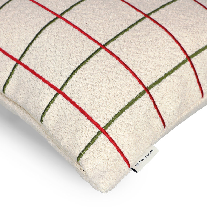 Square Cushion Cover, Cream 