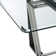 Mirriah 5 Piece Rectangular Glass Dining Table Set with Metal Frame and Upholstered Chairs