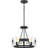 Kraatz 4 - Light Steel Wagon Wheel Chandelier