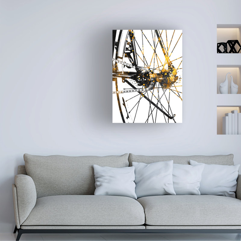 Œuvre sur toile noire, Justyna Jaszke, H 14 po x l 19 po