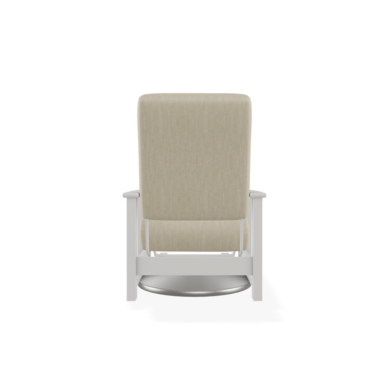 Leeward Polymer Outdoor Lounge Chair, Snow, Huskie