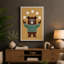 Bear In Motion Mid-Century - Print-136814100-136814102