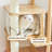 Multi-Functional And Practical Solid Wood Cat Tree