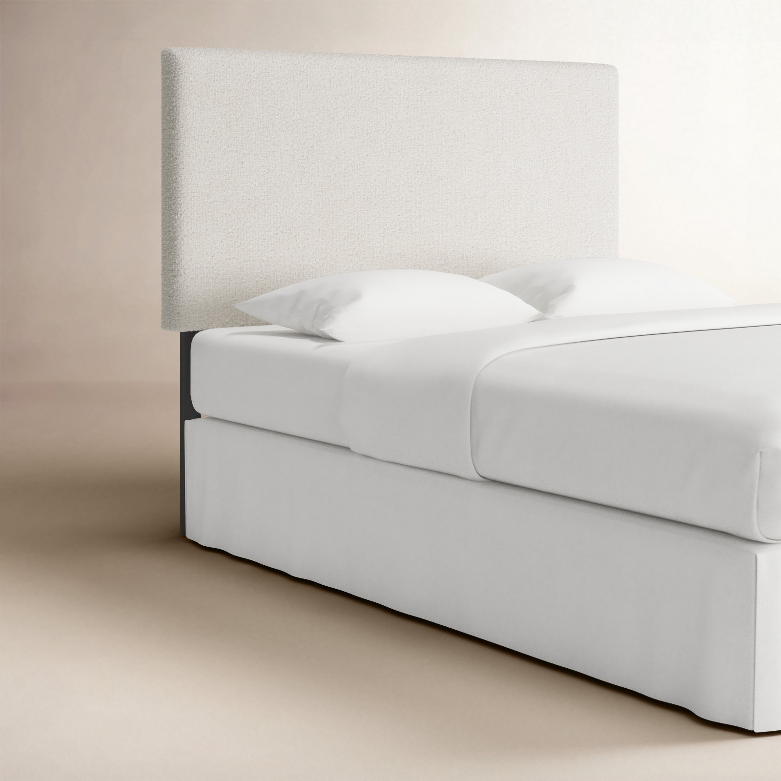 Eisley Upholstered Headboard, Twin, Classic Snow Boucle