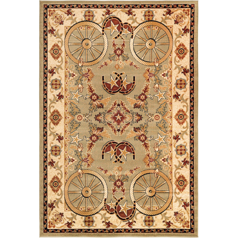 Athallia Oriental Indoor Rug, Rectangle 6' x 9'