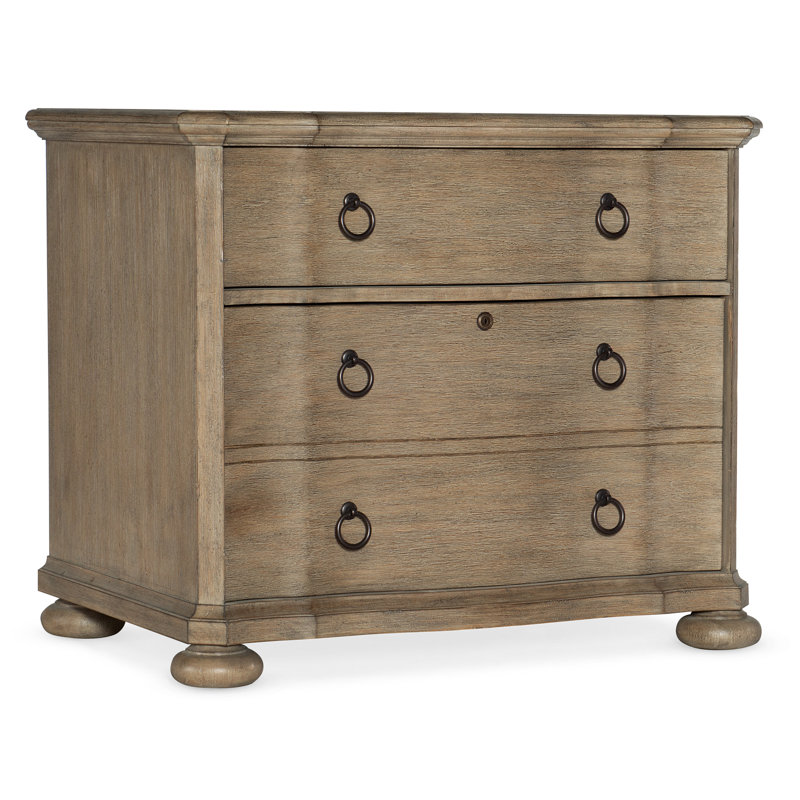 Corsica Beige 36'' Traditional Lockable 2-Drawer Lateral File Cabinet