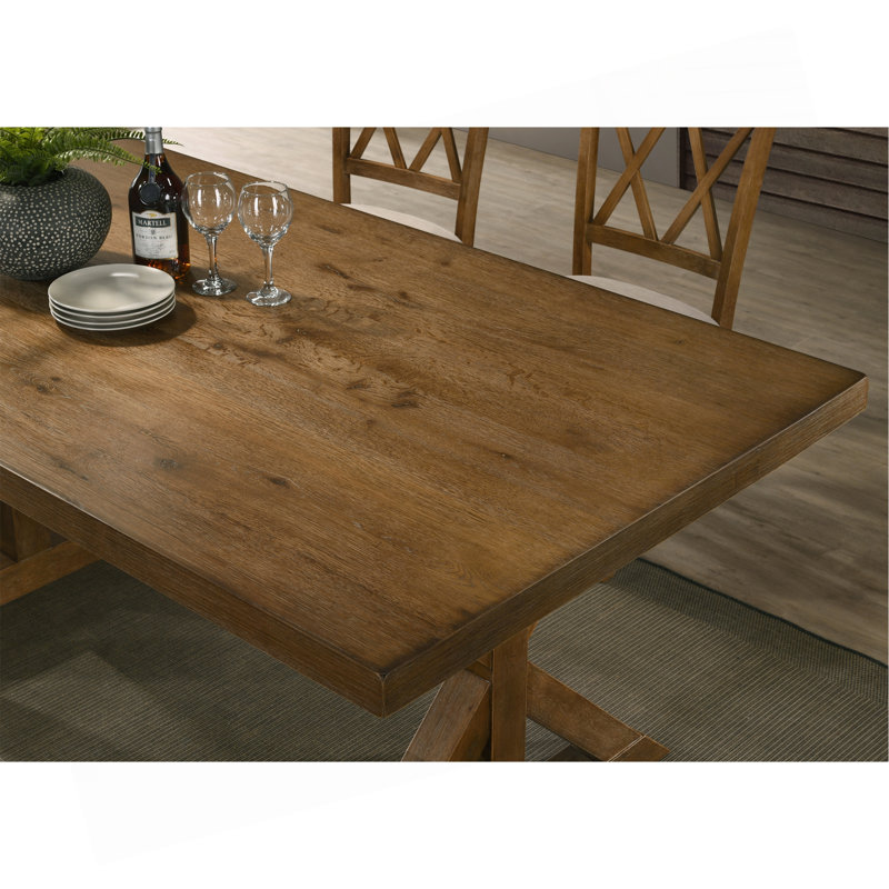 Table de salle à manger à tréteaux Farmhouse