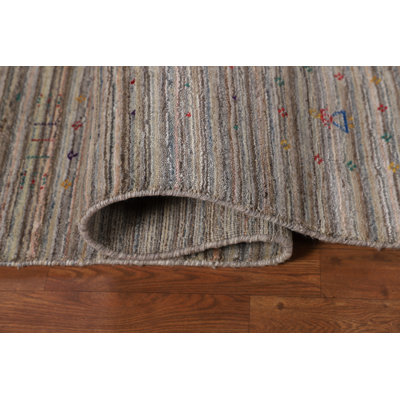 Earth Tone Gabbeh Indian Area Rug 8x8