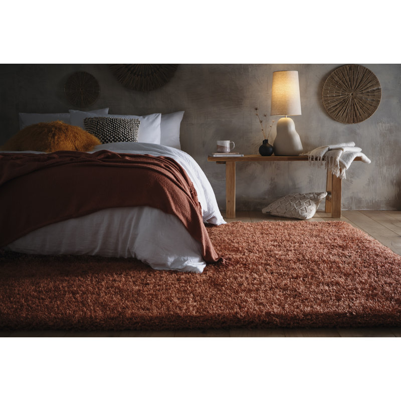 Benonia Solid Colour Hand Tufted Area Rug, Rectangle 90 x 150cm