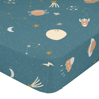 Indae 100% Cotton - Piece Standard Cot Fitted Sheet