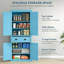 Armoire de cuisine, armoire de rangement haute autoportante, armoire de cuisine traditionnelle avec 4 portes-637059390
